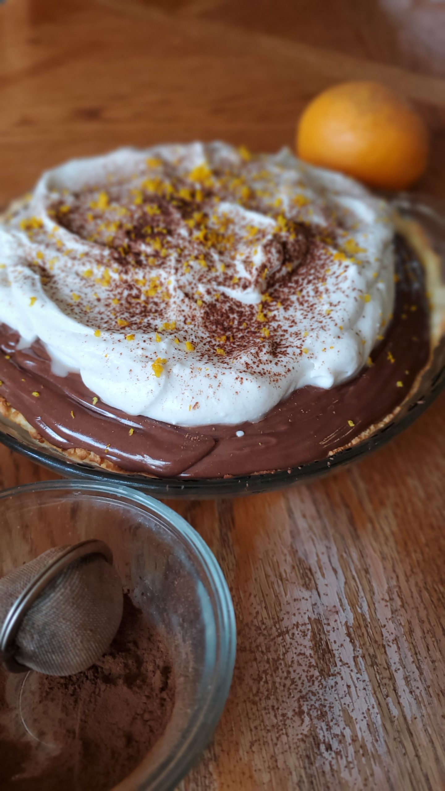 Gluten Free Mexican Chocolate Orange Silk Pie Vintage Kiwi